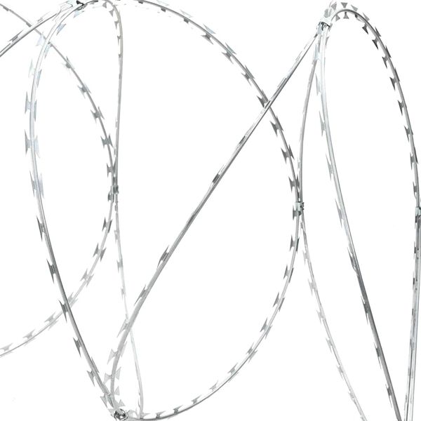 vidaXL Razor Wire s&oslash;lv 5000 x 1,9 cm Galvanisert st&aring;l