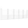 vidaXL Gabionkurv u-formet med 6 stolper jern 620x20x200 cm