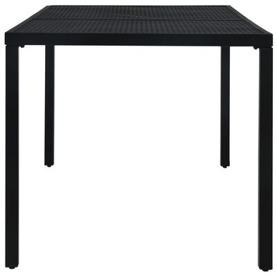 vidaXL Hagebord svart 180x83x72 cm stål