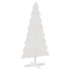vidaXL Juletre av tre til pynt hvit 150 cm heltre furu