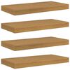 vidaXL Vegghylle 4 stk. Beige 50 x 23,5 x 3,8 cm Konstruert tre