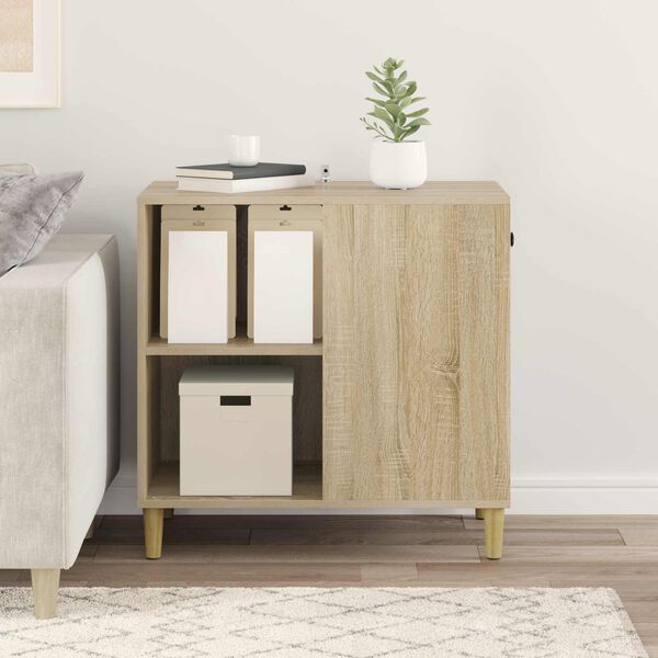 vidaXL Katt Hus Sonoma 72 x 42.5 x 70 cm Konstruert tre