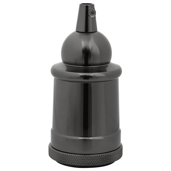 vidaXL Lampeholdere 2 stk blank svart E27