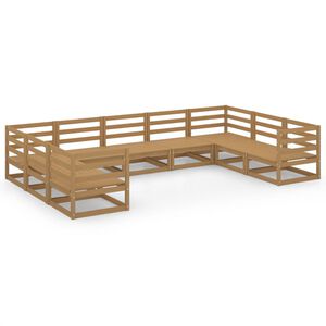 vidaXL Hagesofagruppe 9 deler heltre furu