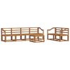 vidaXL Utend&oslash;rs sofa-sett 7 pcs Naturlig Solid akasietre