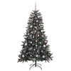 vidaXL Kunstig juletre med 150 LED gr&oslash;nn 150 cm PVC og plast og st&aring;l