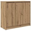 vidaXL Skjenk artisan eik 85x34x76 cm konstruert tre