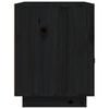 vidaXL Nattbord svart 40x34x45 heltre furu