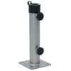 vidaXL Parasollfot for &Oslash;38/48 mm stang s&oslash;lv st&aring;l