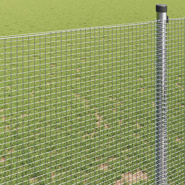 vidaXL Sveist trådgjerde sølv 0.4 x 25 m Stål