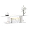 vidaXL Veggmontert TV-benk hvit 103x30x26,5 cm