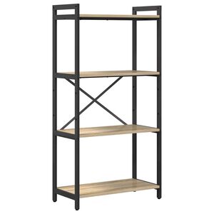 vidaXL Bokhylle 60 x 30 x 120 cm Konstruert tre Sonoma eik