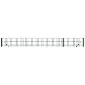 vidaXL Nettinggjerde med flens gr&oslash;nn 0,8x10 m