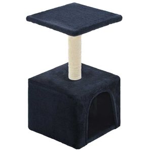 vidaXL Kloretre med klorestolpe i sisal 55 cm m&oslash;rkebl&aring;