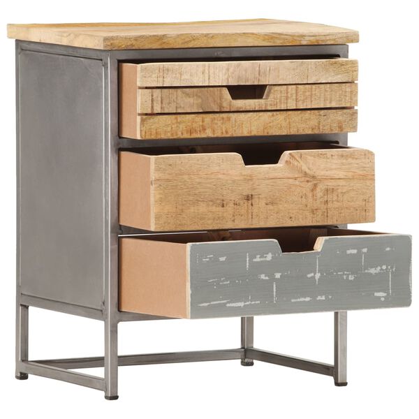 vidaXL Nattbord 40x30x50 cm heltre mango