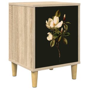 vidaXL Nattbordskap BREMEN Sonoma eik 36 x 33 x 50 cm Konstruert tre