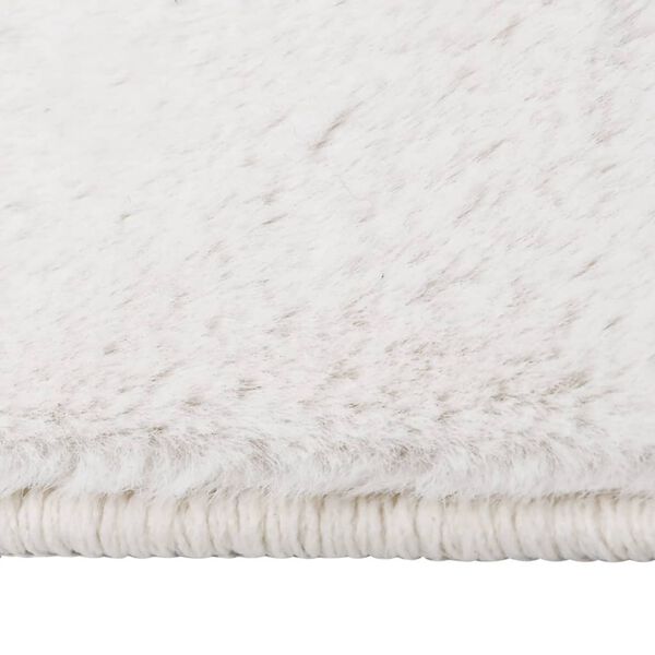 vidaXL Teppe kunstig kaninskinn 200x300 cm kremhvit