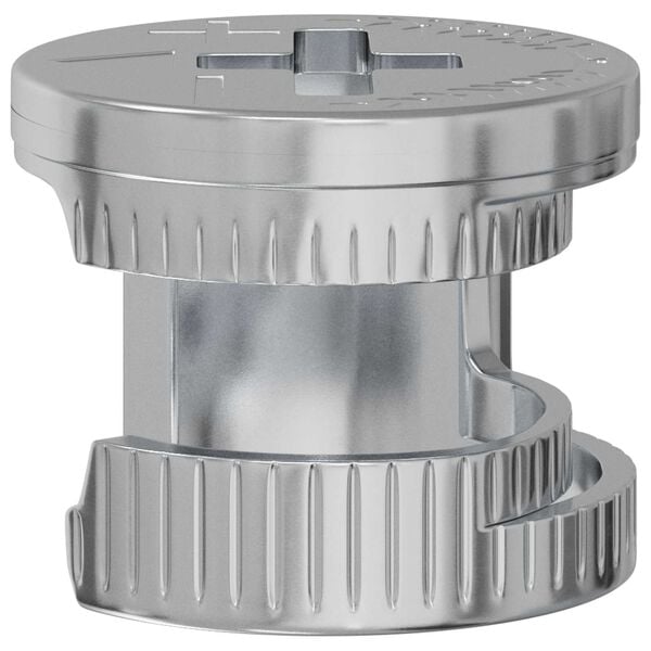 vidaXL Kamel&aring;semuttere 2 pcs s&oslash;lv 12 x 10 mm St&aring;l