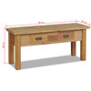 vidaXL Hallbenk massiv teak 90x30x40 cm