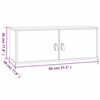 vidaXL Veggskap 80x30x30 cm heltre furu