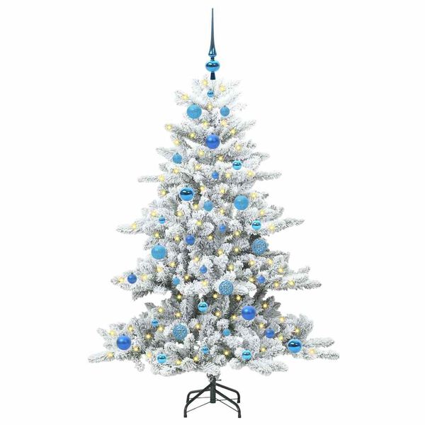 vidaXL Kunstig sammensatt juletre med 150 LED med stativ 150 cm PVC