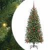 vidaXL Kunstig juletre gr&oslash;nn 120 cm PE og PVC