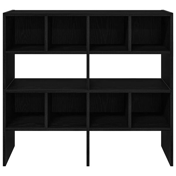 vidaXL Skostativer 2 stk Stablebar Sort Eik 89,5x30x40 cm