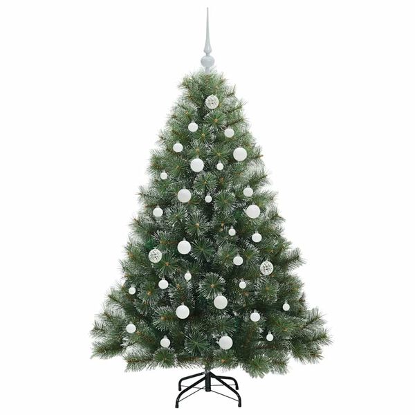 vidaXL Kunstig juletre med 150 LED med stativ gr&oslash;nn 150 cm PE og PVC