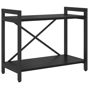 vidaXL Bokhylle 60 x 30 x 50 cm Konstruert tre Svart Eik