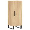 vidaXL Highboard sonoma eik 34,5x34x180 cm konstruert tre