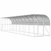 vidaXL H&oslash;nsehus Mot Vegg S&oslash;lv 600 x 150 x 215 cm Galvanisert st&aring;l