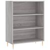 vidaXL Highboard gr&aring; sonoma 69,5x34x180 cm konstruert tre
