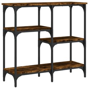 vidaXL Konsollbord r&oslash;kt eik 80x29x75 cm konstruert tre