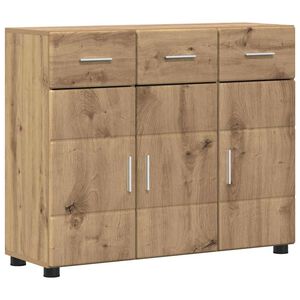 vidaXL Serviesskap FLORIN 88,5 x 30,5 x 73 cm Artisan Eik