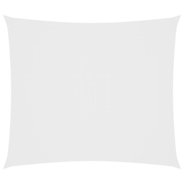 vidaXL Solseil oxfordstoff rektangulær 2x2,5 m hvit