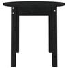 vidaXL Salongbord svart &Oslash; 45x40 cm heltre furu
