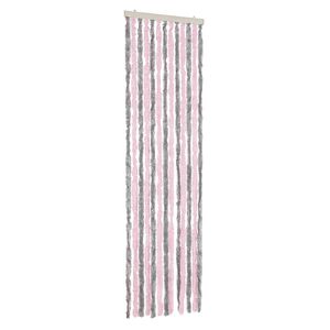 vidaXL Fluegardin s&oslash;lvgr&aring; og rosa 56x185 cm chenille