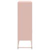 vidaXL Highboard rosa 68,5x38,5x123,5 cm stål