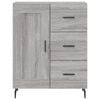 vidaXL Highboard gr&aring; sonoma 69,5x34x180 cm konstruert tre