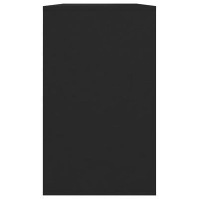 vidaXL Skjenk svart 120x41x75 cm sponplate
