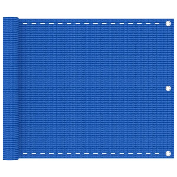 vidaXL Balkongskjerm bl&aring; 75x300 cm HDPE