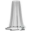 vidaXL Myggnett for paraply 220 netting svart &Phi;300x230 cm