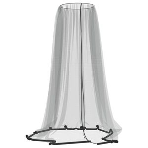 vidaXL Myggnett for paraply 220 netting svart &Phi;300x230 cm