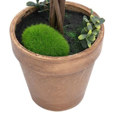 vidaXL Kunstige buksbomplanter med potte 2 stk ballformet 41 cm grønn