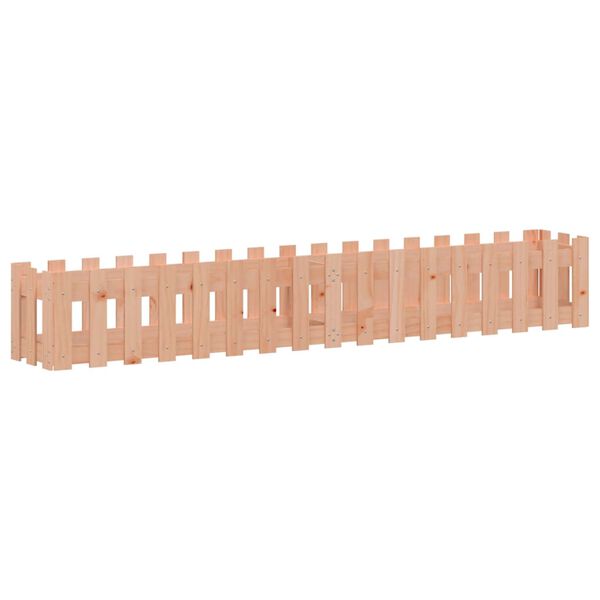 vidaXL H&oslash;ybed med gjerdedesign 200x30x30 cm heltre douglasgran