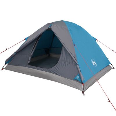 vidaXL Kuppeltelt for camping 3 personer blå vanntett