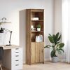 vidaXL Highboard artisan eik 50x35x180 cm konstruert tre