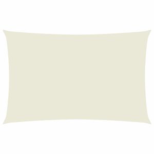 vidaXL Solseil oxfordstoff rektangul&aelig;r 2x5 m kremhvit