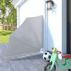 vidaXL Sammenleggbar sidemarkise for balkong grå 140x140 cm
