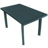vidaXL Hagebord gr&oslash;nn 126x76x72 cm plast